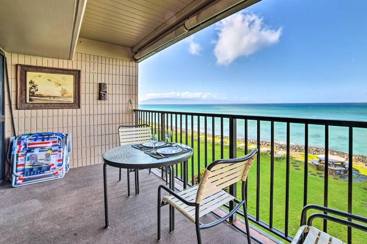 Apartment Beachfront Lahaina Condo Pool And Grill Access Kahana United States